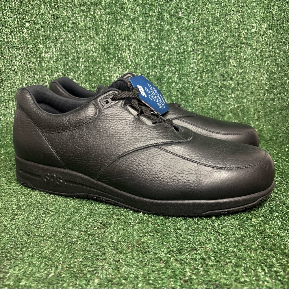 NEW SAS Guardian Slip-Resistant Lace Up Comfort Walking Shoes Black Sz 14.5 WIDE